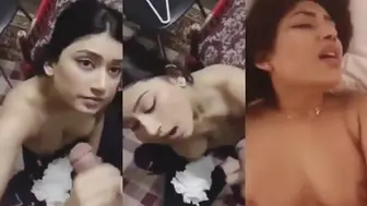 Hot Mumbai girl hand job during hard fuck