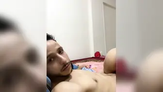 Hot Punjabi Bhabhi boobs sucked by bf & giving blowjob on live