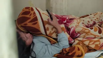 Sexy Nepali girl busy on phone interrupted by horny bf’s dick