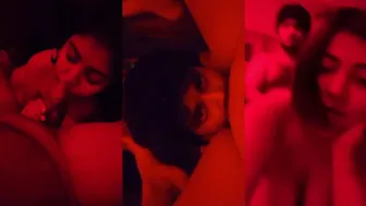 Desi Maal wife deep throating and fucking in doggy style at night