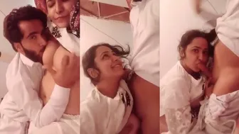Beautiful Islamabad wife mast boobs sucked and giving blowjob