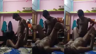 Boyfriend convinces exam-nervous Bengali college girl for sex